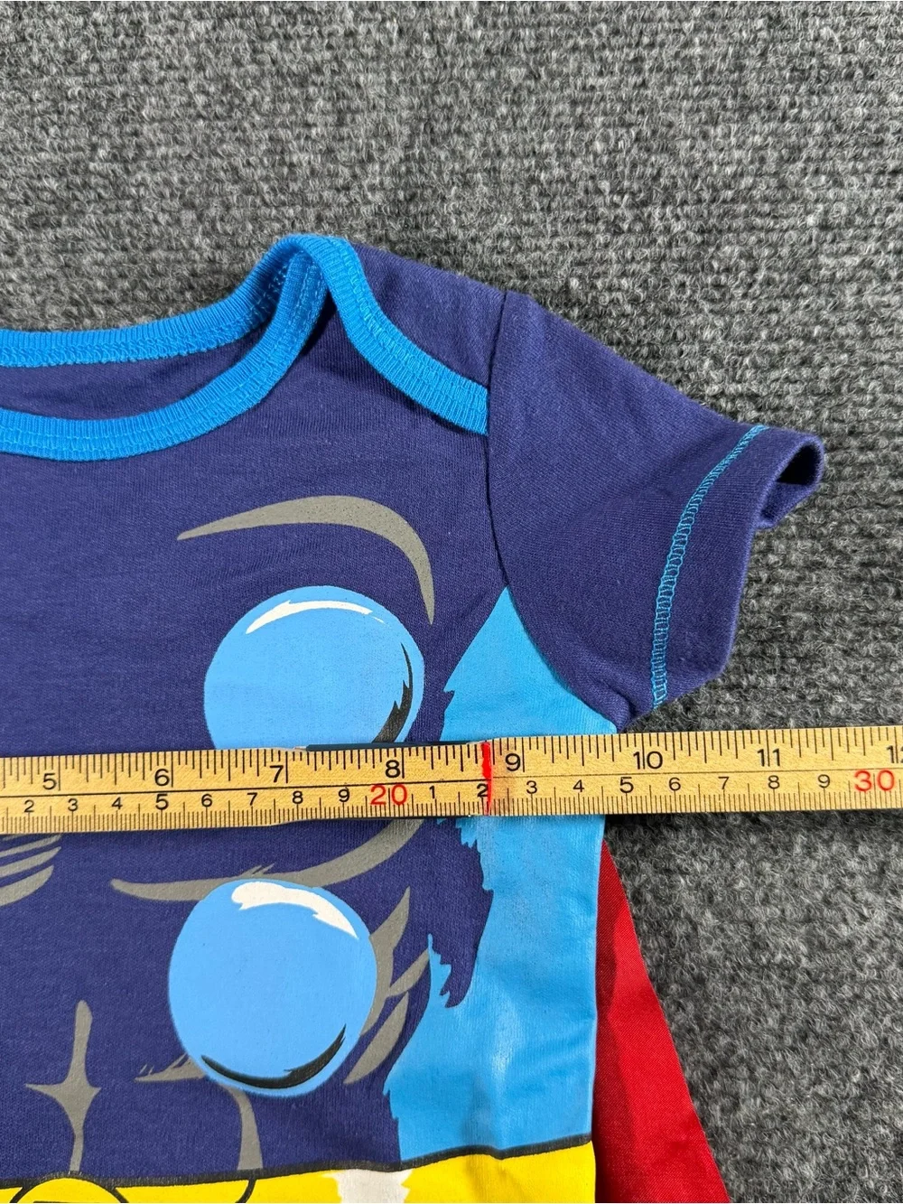 Marvel Thor Baby Costume Detachable Cap Onesie One Piece Bodysuit 6-9 Months